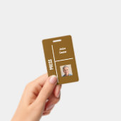 Bruin Minimal Pers Evenement ID Badge (Handheld)