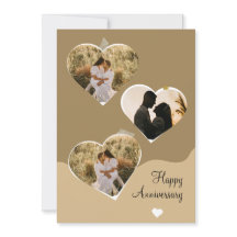 Bruin Minimalistisch Jubileum Fotocollage