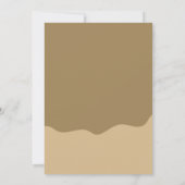 Bruin Minimalistisch Jubileum Fotocollage Kaart (Achterkant)