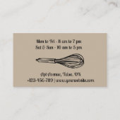 Bruin Minimalistische Cupcakes Bakkerij Loyaliteit Klantenkaartje (Achterkant)