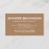 Bruin Modern Body Tan Spray Visitekaartje (Achterkant)