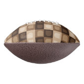 Bruin Modern Boho Arch geometrisch Azteeks patroon American Football (Gedraaid 270)