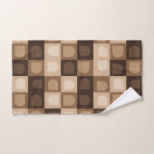 Bruin Modern Boho Arch geometrisch Azteeks patroon Bad Handdoek (Handdoek)