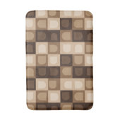 Bruin Modern Boho Arch geometrisch Azteeks patroon Badmat (Voorkant Verticaal)