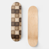 Bruin Modern Boho Arch geometrisch Azteeks patroon Persoonlijk Skateboard (Voorkant)