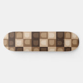 Bruin Modern Boho Arch geometrisch Azteeks patroon Persoonlijk Skateboard (Horizontaal)