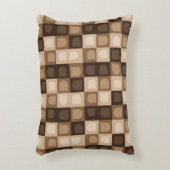 Bruin Modern Boho Boog Geometrisch Azteken Patroon Accent Kussen (Voorkant(Verticaal))