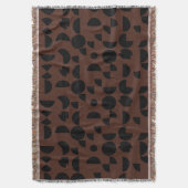 Bruin Modern Elegant Geometrisch Tribal Deken (Voorkant Verticaal)