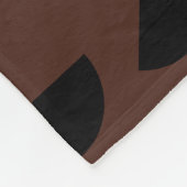 Bruin Modern Elegant Geometrisch Tribal Fleece Deken (Hoek)