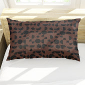 Bruin Modern Elegant Geometrisch Tribal Kussensloop