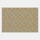 Bruin Modern Ramadan Eid Mubarak Happy Eid Inpakpapier Vel (Voorkant 3)