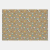 Bruin Modern Ramadan Eid Mubarak Happy Eid Inpakpapier Vel (Voorkant 2)