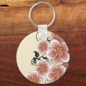 Bruin moderne ventilator sleutelhanger (Voorkant)