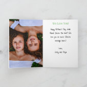 BRUIN Moeder Moederdag kaart met foto, bloemig let (Binnen)