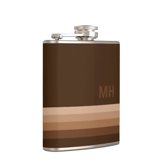 Bruin  monogram heupfles (Rechts)