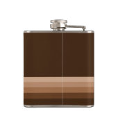 Bruin monogram heupfles (Achterkant)