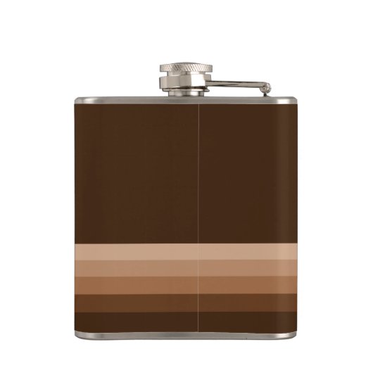 Bruin  monogram heupfles (Achterkant)