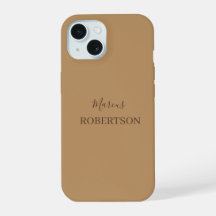 Bruin monogram kalligrafie minimalistisch professi