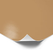 Bruin monogram kalligrafie minimalistisch professi perfect poster (Hoek)