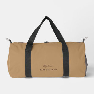 Bruin monogram kalligrafie minimalistisch professi plunjezak