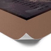 Bruin monogram poster (Hoek)