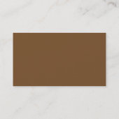 Bruin Monogram Professional Visitekaartje (Achterkant)