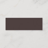 Bruin Monogram RSVP Website Mini Enclosure Kaart Visitekaartje (Achterkant)