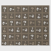 Bruin mysterie cadeaupapier (Vlak)