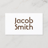 Bruin Mystery Writer Visitekaartje (Voorkant)