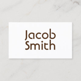 Bruin Mystery Writer Visitekaartje