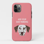 Bruin-neergeslagen Dalmatische Hoesje-Mate iPhone Case-Mate iPhone Case (Achterkant)