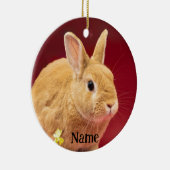 Bruin Neitherland Dwergkonijn Keramisch Ornament (Rechts)