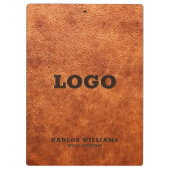 Bruin  nepleer klembord (Achterkant)