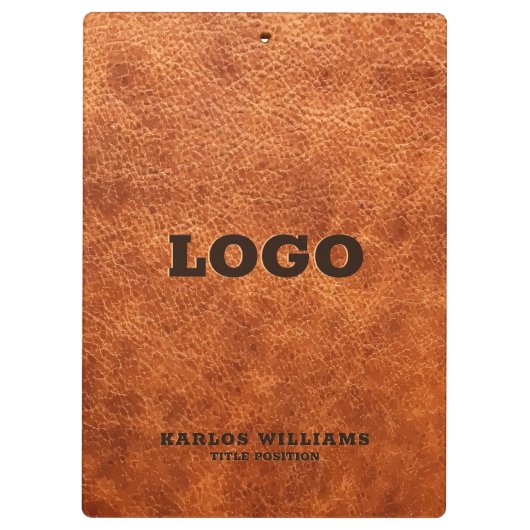 Bruin  nepleer klembord (Achterkant)