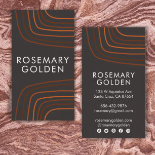 Bruin neutrale linnen minimalistisch eenvoudige re visitekaartje