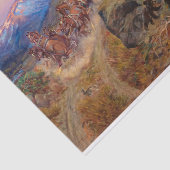 Bruin Not Bunny Draaide de leiders door C. M Russe Tissuepapier (Detail)