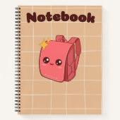 Bruin 🤎🥨🌷🌸💛 notitieboek (Voorkant)