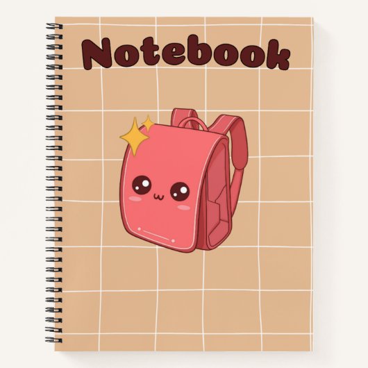 Bruin 🤎🥨🌷🌸💛 notitieboek (Voorkant)