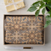 Bruin Ochre Tribal Etnic Boho Mosaic Pattern Tissuepapier (Geschenk)