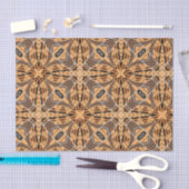 Bruin Ochre Tribal Etnic Boho Mosaic Pattern Tissuepapier (Craft)
