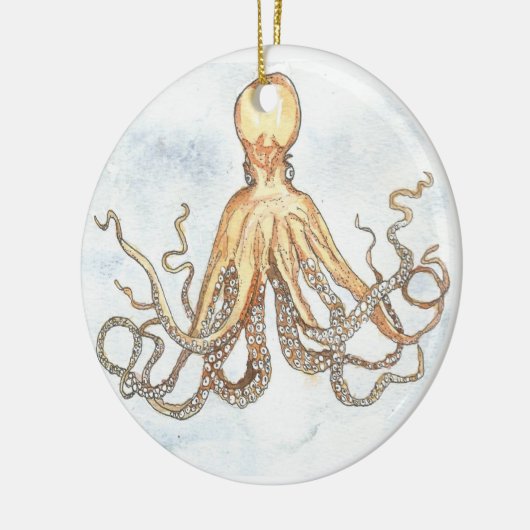 Bruin Octopus Circle Ornament (Links)