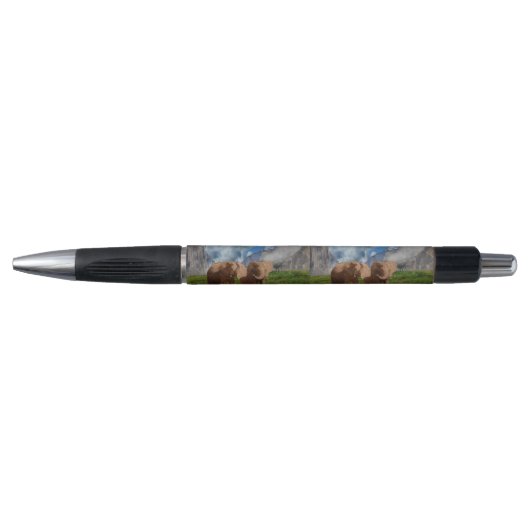 Bruin oliefilter, pens pen (Voorkant)