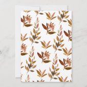 Bruin olievlek Heart Pumpkin Truck Baby shower Kaart (Achterkant)