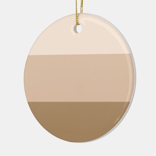 Bruin Ombre gestreept keramisch ornament (Links)