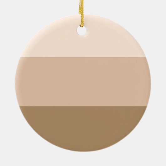 Bruin Ombre gestreept keramisch ornament (Achterkant)