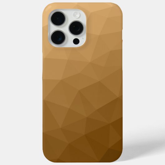 Bruin ombre gradiënt geometrisch mesh patroon Case-Mate iPhone case (Achterkant)