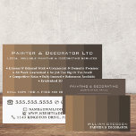 Bruin ombre Stripes, schilder en decorator Flyer<br><div class="desc">Brown Ombre Stripes,  Painter & Decorator Adverteren Flyer door de Visitekaartje winkel.</div>