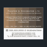 Bruin ombre Stripes, schilder en decorator Flyer<br><div class="desc">Brown Ombre Stripes,  Painter & Decorator Adverteren Flyer door de Visitekaartje winkel.</div>