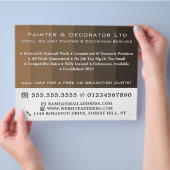 Bruin ombre Stripes, schilder en decorator Flyer (Hand)