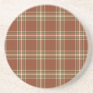 Bruin Onderzetter met tartan